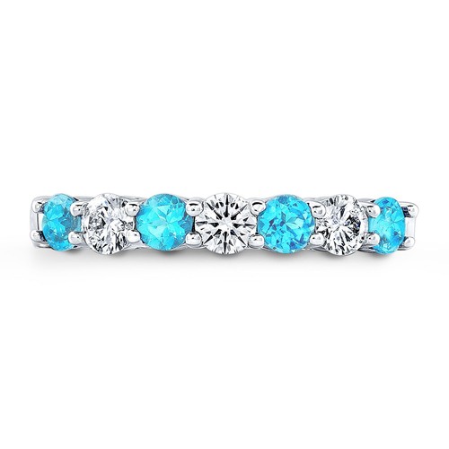 14k blanc bleu topaze - 14k,