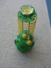 colonne tour range porte CD grenouille métal & résine