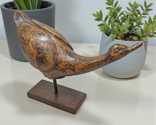 Figurine canard bois - figurine,