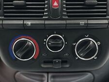 Pour Fiat Brava 95-01 Anneaux de commande de chauffage en aluminium poli 3pièces