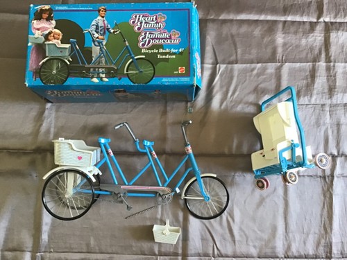 Velo tandem avec poussette - avec,