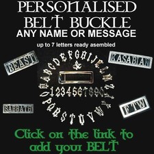 Personnalisé Boucle Ceinture Nom Compatible Avec Sur Jusque 7/8 Lettres Prêt À