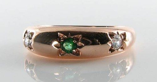 Bague vintage art déco - art, 9k