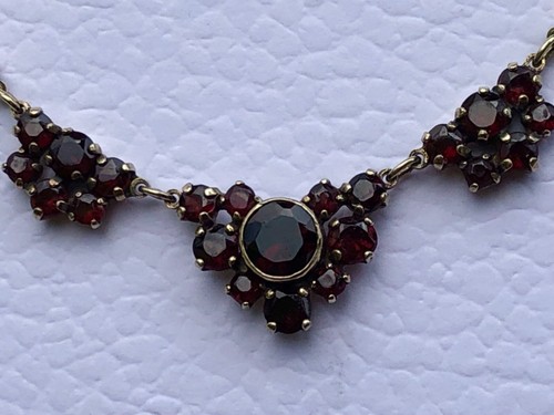 Collier ancien grenats 925 - grenats,,