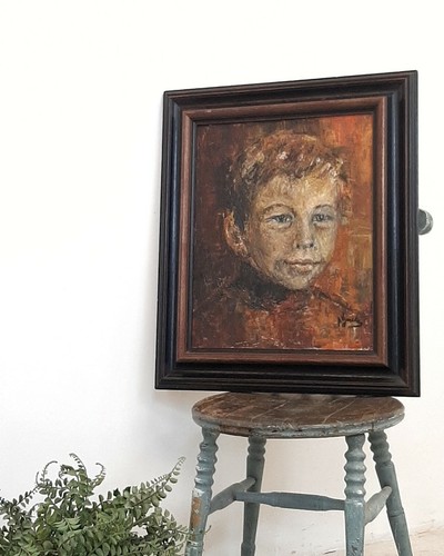 Portrait huile sur toile