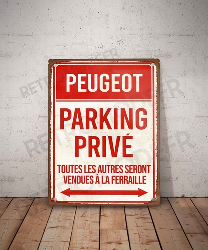 Plaque métal vintage peugeot - plaque,