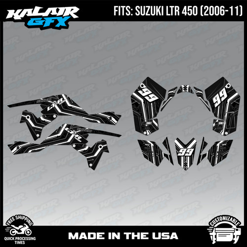 Graphics kit for suzuki atv - graphics,