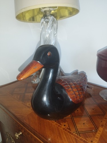 Canard 1950 bois sculpté - 1950,