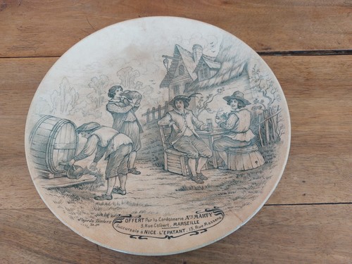 Ancienne assiette publicitaire