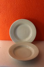 Assiette X2   blanche faïence