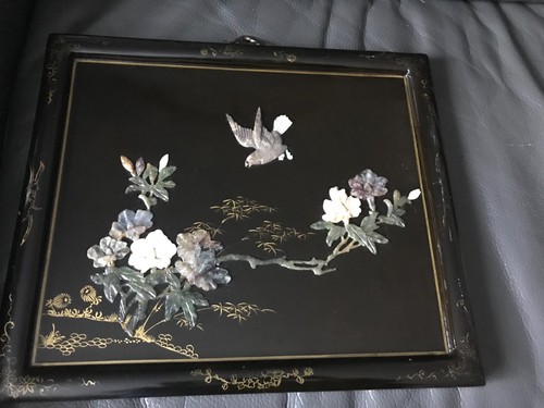 Tableau chinois bois laque - chinois,