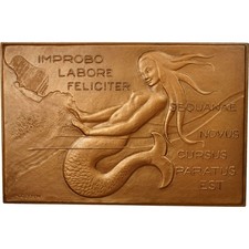 [#494100] Frankreich, Medaille, Chambre de Commerce de Rouen, 1960, Coeffin, VZ+