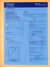 LEYLAND TRUCKS / T 45 MOTEUR ROLLS ROYCE 295 L / TRACTEUR 4X2 / FICHE de 1983