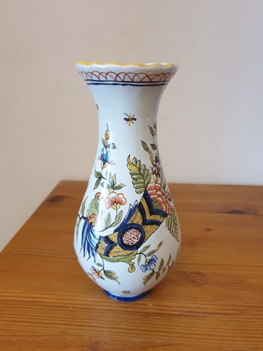 Vase ancien céramique rouen - vase,