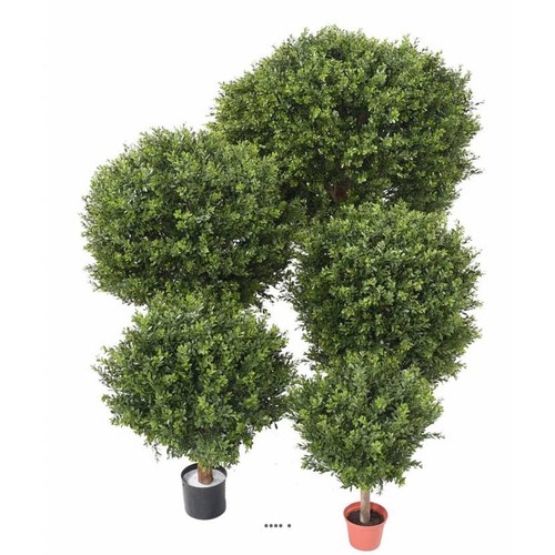 Boule buis artificiel - boule, sur