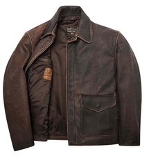 Blouson Vintage Explorateur en Cuir COCKPITUSA ex AVIREX  Taille M