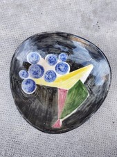 plat ceramique design cubiste  abstract SCHAFFHAUSER KERAMIK kaiser ? Ziegler ?