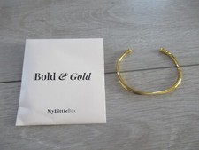 Bracelet jonc doré zinc my little box