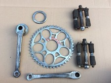 GRIFFON Pédalier De Velo Ancien 1930 /40 .44 Dents + manivelles & pédales 