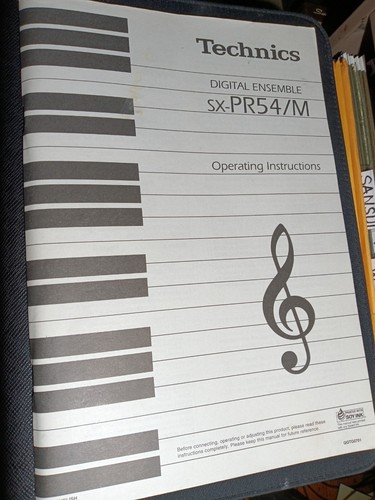 Technics pr54 pr54m - sx-pr54, sx-pr54m