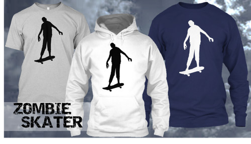 Best skate shirt zombie - skate, t-shirt