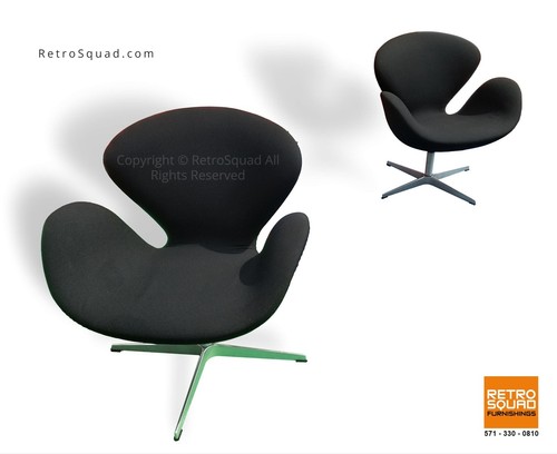 Pair authentic swan chairs - authentic,