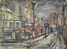 Roger LERSY (1920-2004) HsT 1955 73x100cm Ecole de Paris Jeune Peinture Buffet