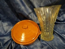 lot vase fleurs verre