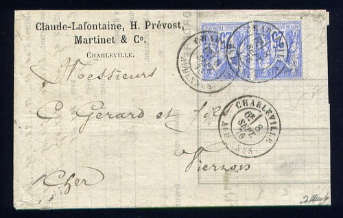 Rare lettre charleville - lettre, de