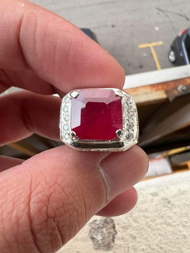 Bague homme carats rubis - bague, 3,5
