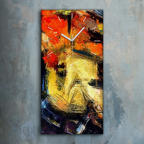 Horloge décorative sur toile