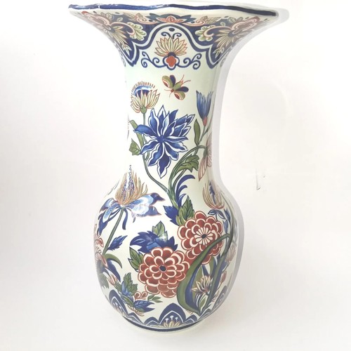 Vase fleurs oiseau - et,