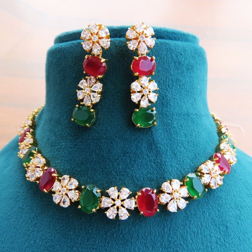 Parure collier boucles - parure,