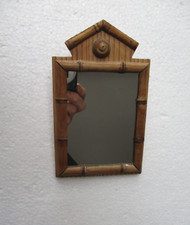 Petit miroir en pitchpin et bambou