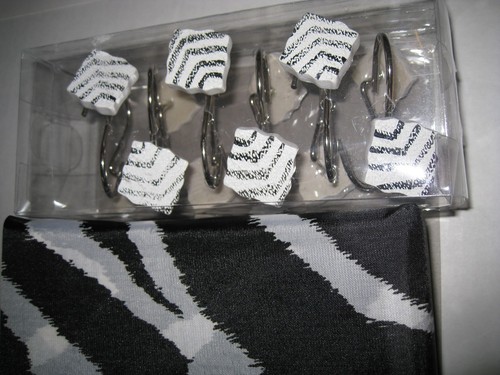 Zebra animal print black white - print,
