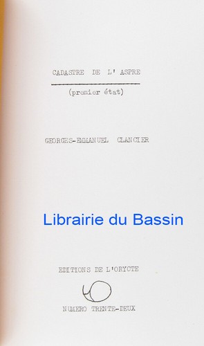 Cadastre aspre premier - l'aspre, (premier