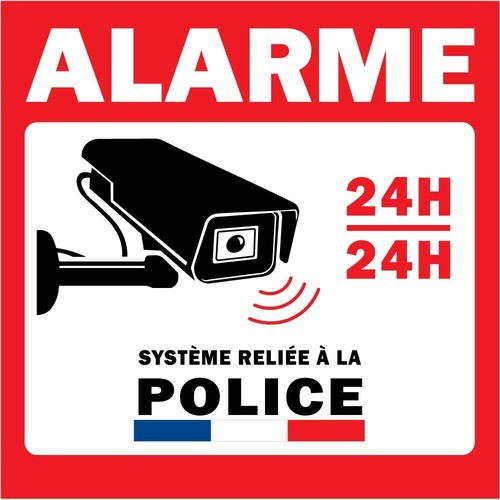 Alarme police caméra - alarme, système