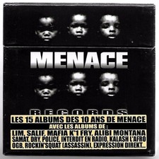 RARE 15 CD RAP FRANCAIS COFFRET COLLECTOR MENACE RECORDS NEUF SOUS BLISTER