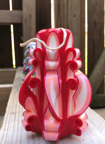 Candle carved wax - carved, home