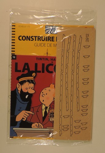Tintin construire licorne - tintin,