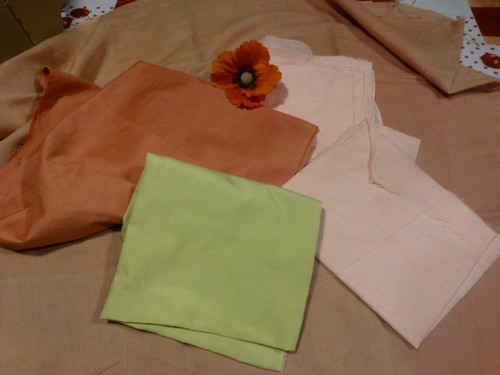 Ancien lot chutes - lot, tissus