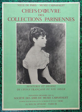 Musée Carnavalet Paris Affiche originale 1952 Renoir Peinture Dessin 19e Mourlot