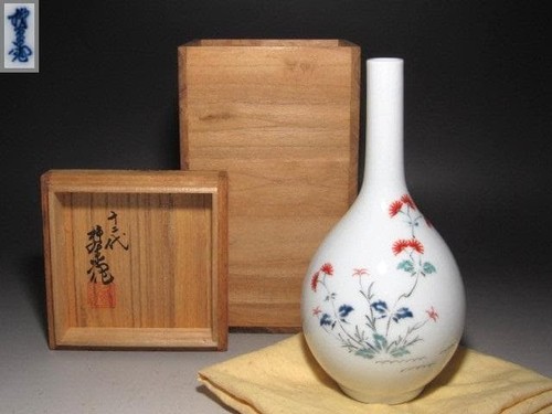 Vase fleurs porcelaine - à, en