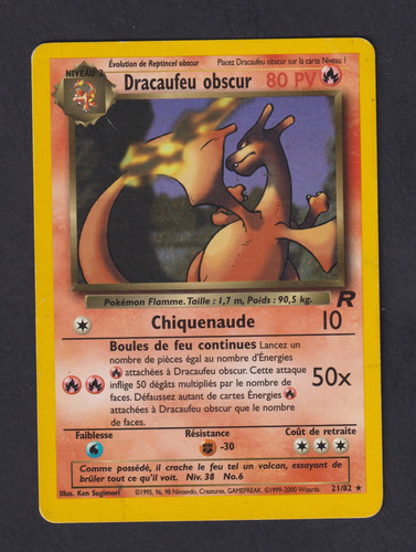 Pokémon dracaufeu obscur - pokémon,