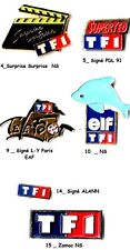 Média _TV_ TF1 _Surprise Surprise _Super TED_ Télé Foot _Logo_ Lot de 6 Pin's*