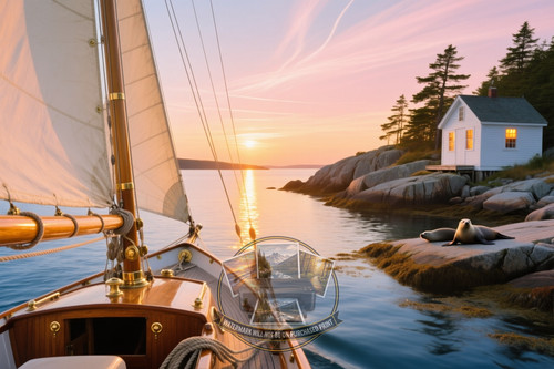 Classic wooden sloop - classic,