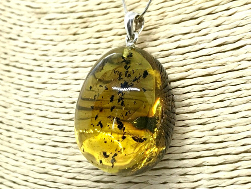 Pendentif ambre cadeau insecte - ambre,