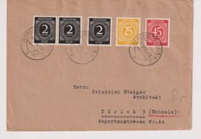 Édition Commune/Mi. 927,931,912, Freiberg/Saxe - Suisse, 9.10.46