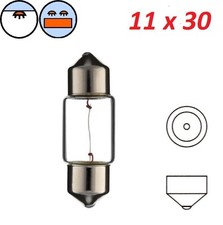 AMPOULE NAVETTE 12V 8W SV8.5 11 x 30 FEU ARRIERE STOP CLIGNOTANT PLAQUE LAMPE