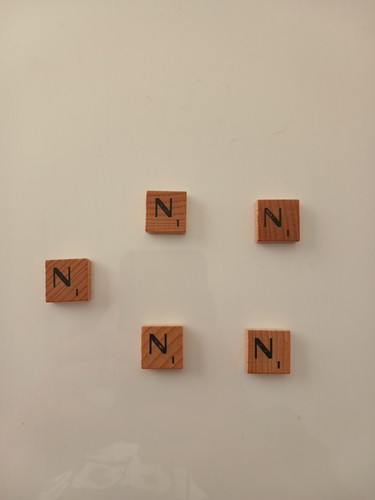 Lettres scrabble bois - lettres, de